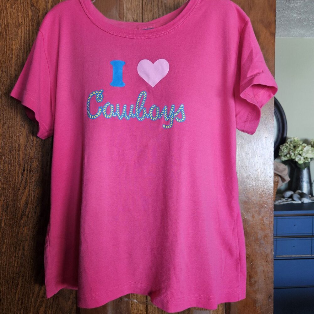 Disney “I Love Cowboys” Woody Tee – Women’s XL – Pink Graphic T-Shirt‎